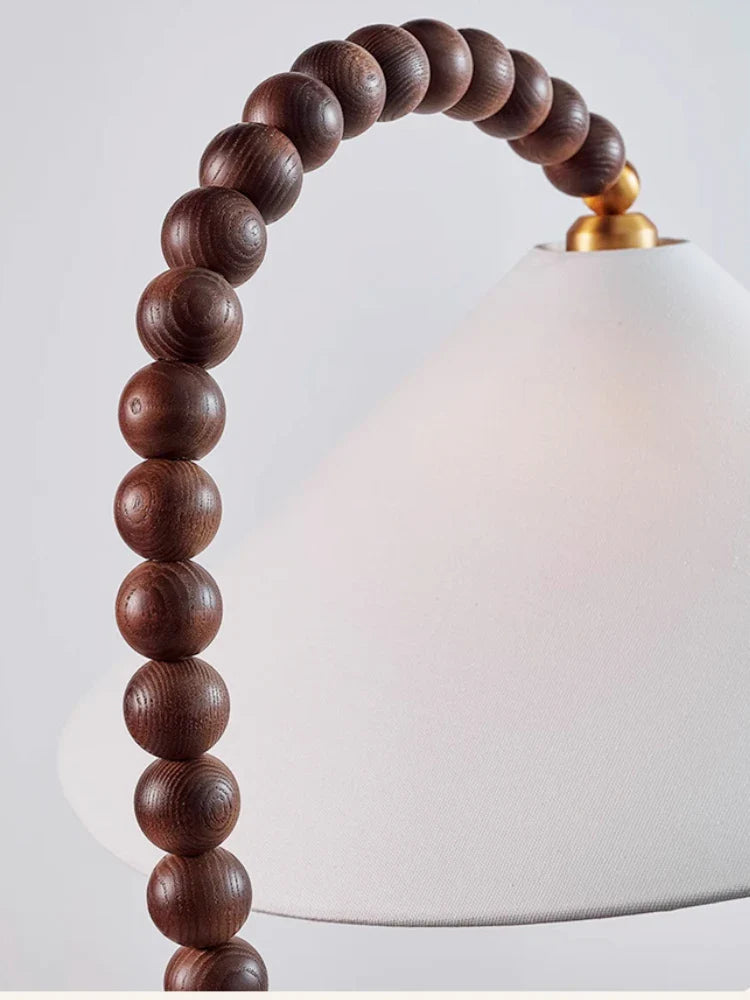 Retro Minimalist Wooden Floor Lamp for Ambient Decor