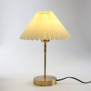 Retro Floor Lamp with Pleated Shade - Versatile Decorative Lighting