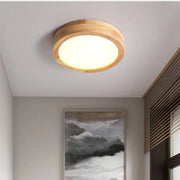 Solid Wood Round Ceiling Light Fixture