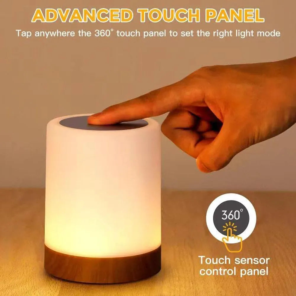 Touch-Sensitive LED Table Lamp with RGB Color Changing