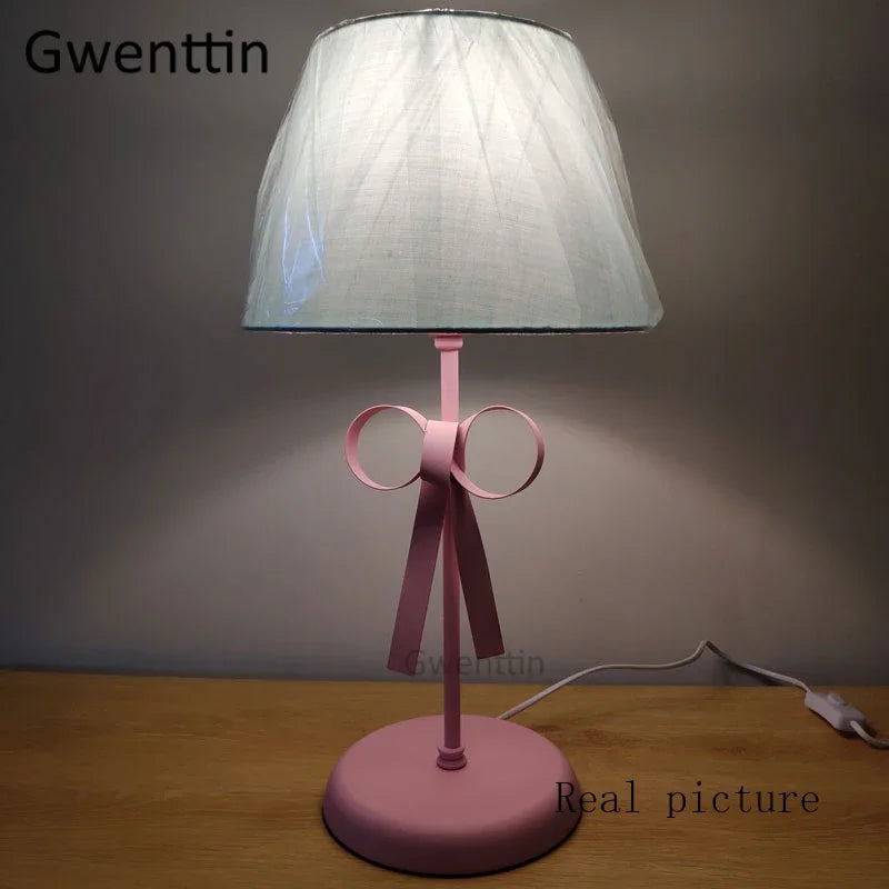 Modern Bow Tie Desk Lamp for Decorative Bedroom
