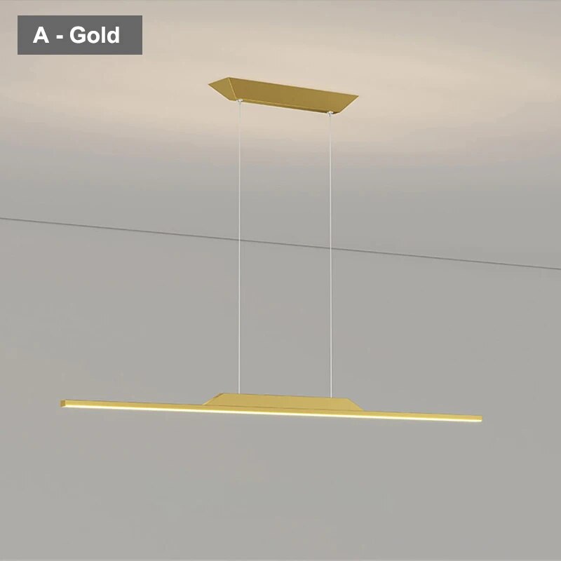 Nordic Flat Line Pendant Light for Kitchen and Bar