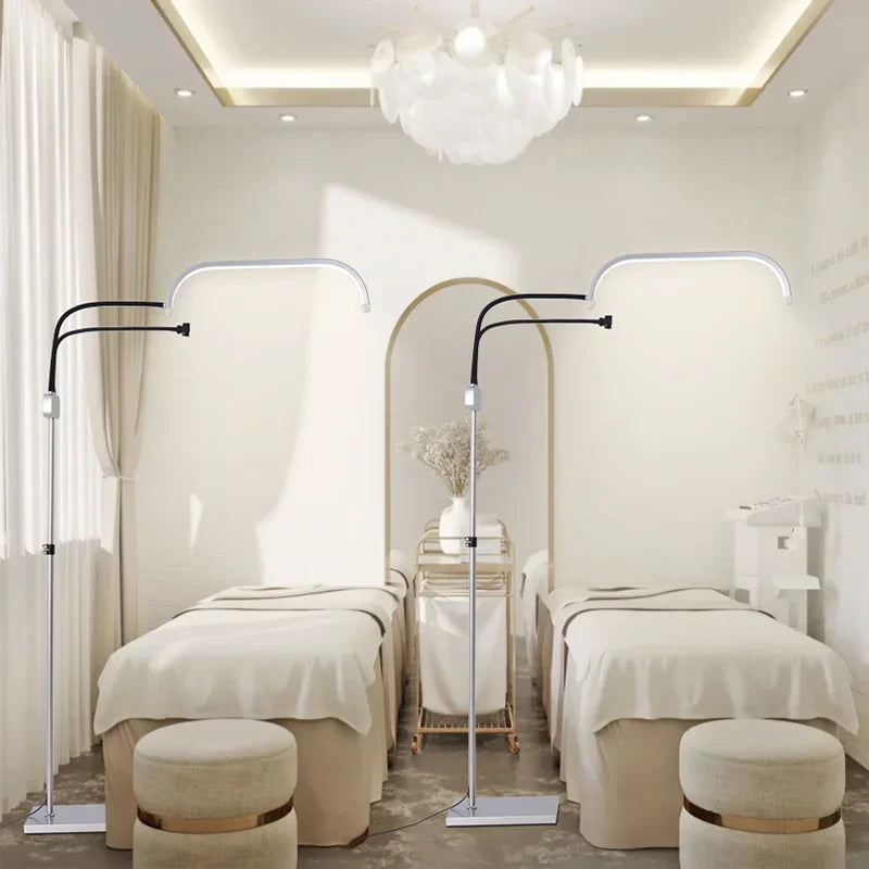 Adjustable LED Floor Lamp for Beauty and Aesthetic Salon