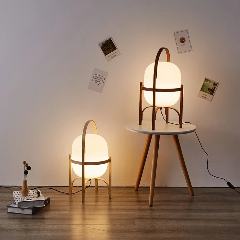 Nordic Wooden LED Desk Lamp