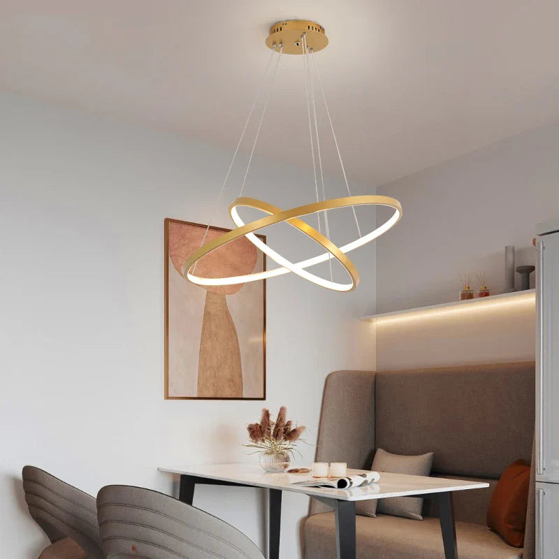 Intertwined Circle Design Chandelier