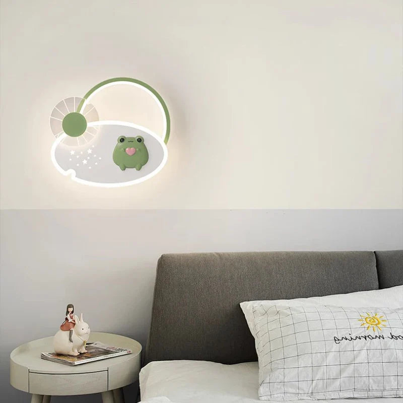 Cute Nightstand Lamp for Princess Room with Pink Bow