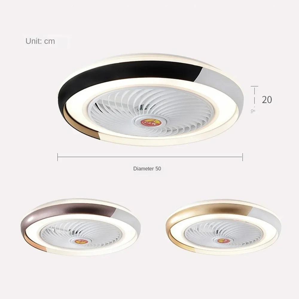 Smart Bluetooth Ceiling Fan with Light and Remote Control