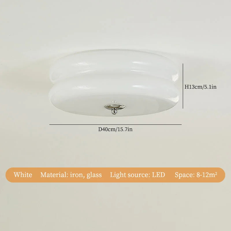 Modern Glass Ceiling Light - Vintage Style for Elegant Interiors