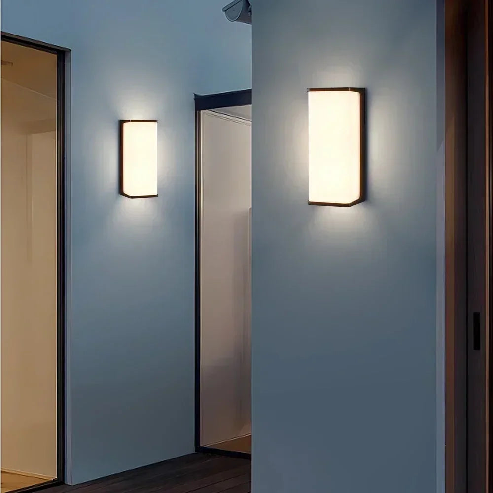 Modern Waterproof LED Outdoor Wall Sconce for Balcony, Garden, and Porch Lighting