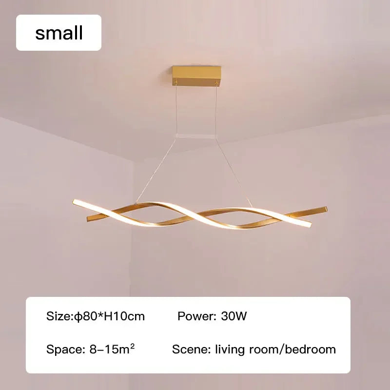 Modern Dimmable Rotating LED Chandelier for Decorative Lighting