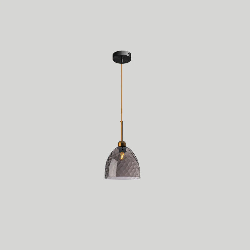 Modern Water Grain Glass LED Pendant Light for Home Decor