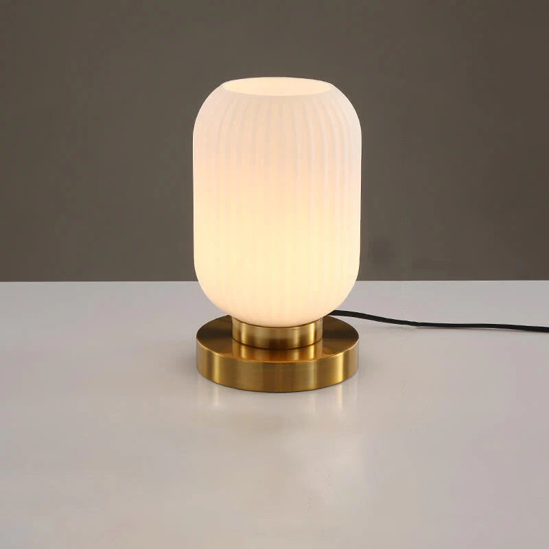 Nordic Pumpkin Glass Table Lamps for Study & Bedroom Décor