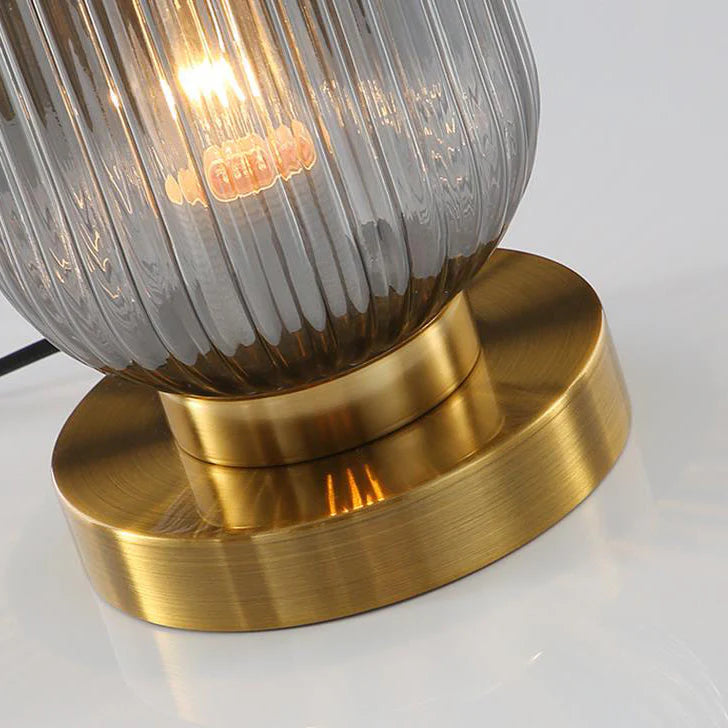 Nordic Pumpkin Glass Table Lamps for Study & Bedroom Décor