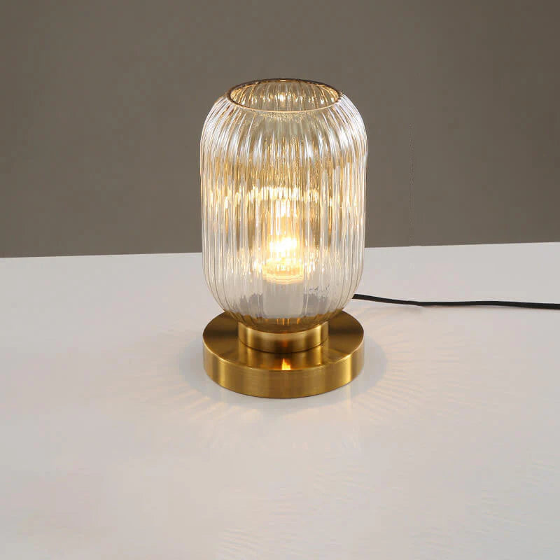 Nordic Pumpkin Glass Table Lamps for Study & Bedroom Décor