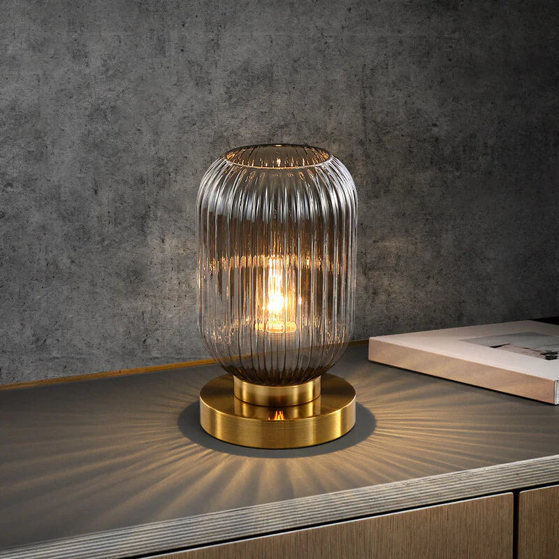 Nordic Pumpkin Glass Table Lamps for Study & Bedroom Décor