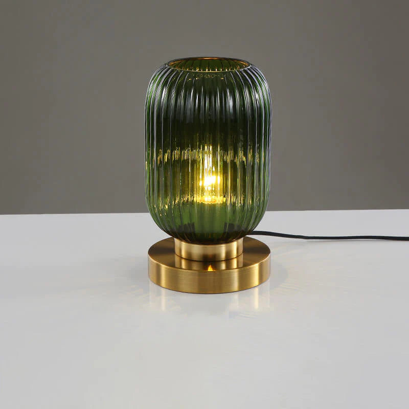 Nordic Pumpkin Glass Table Lamps for Study & Bedroom Décor