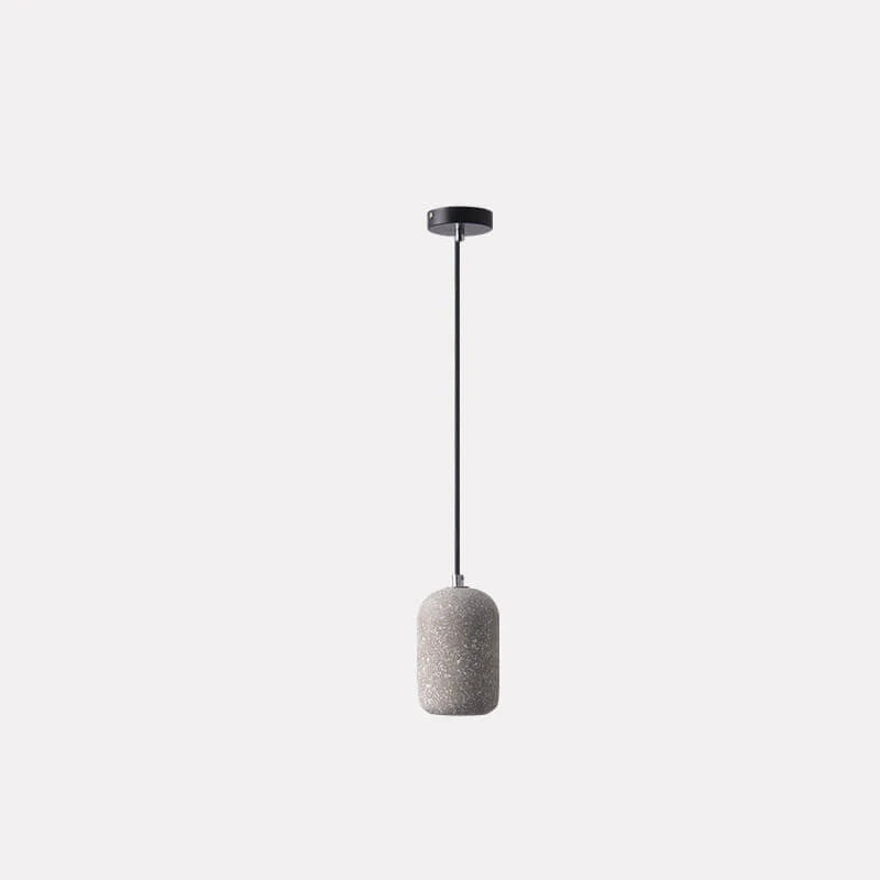 Terrazzo Style LED Cylinder Pendant Light