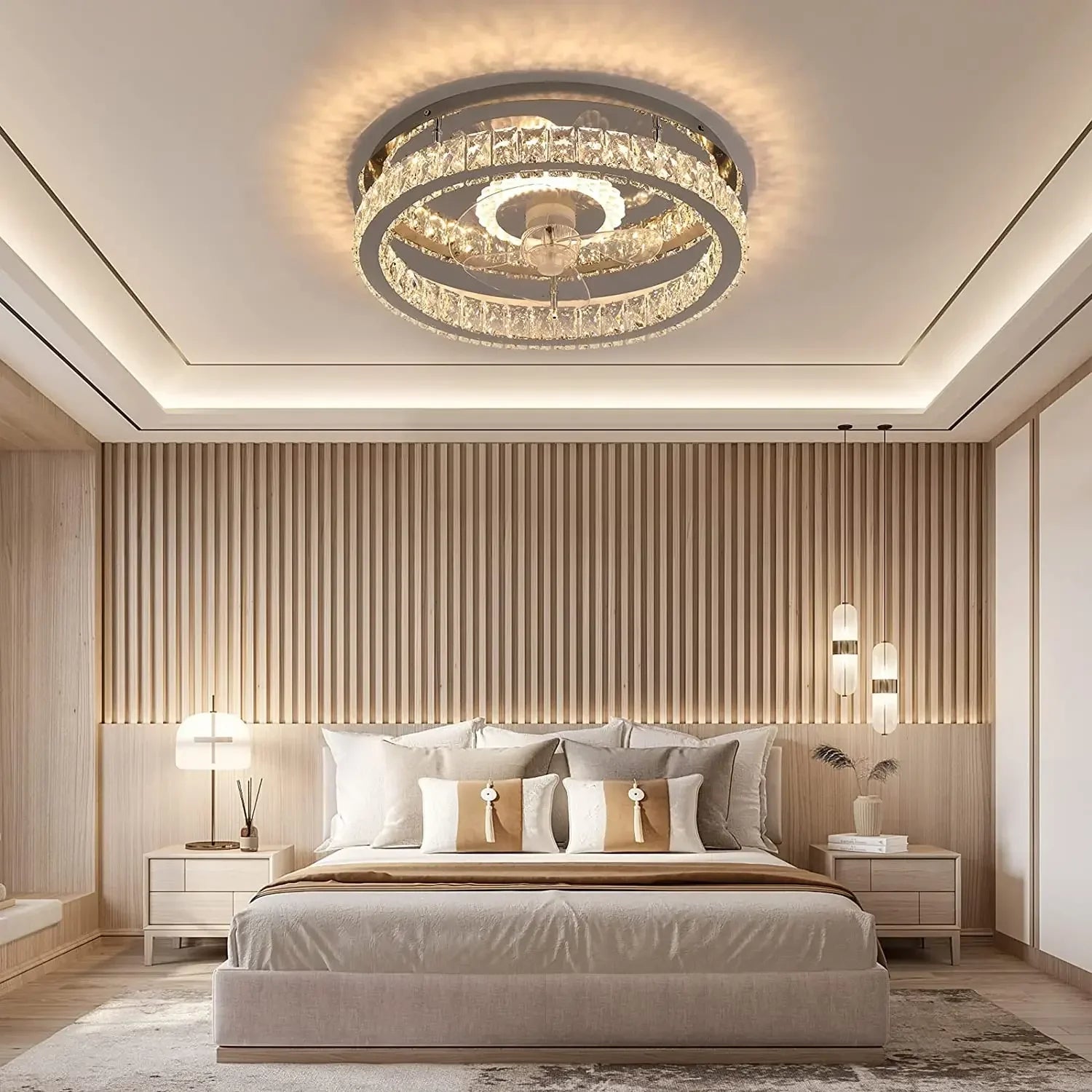Dimmable Ceiling Fan with Lights and Remote Control