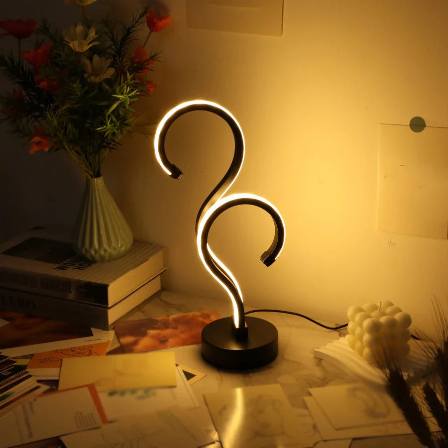 Creative Desk Lamp with Adjustable Brightness and 3 Color Modes for Eye Protection