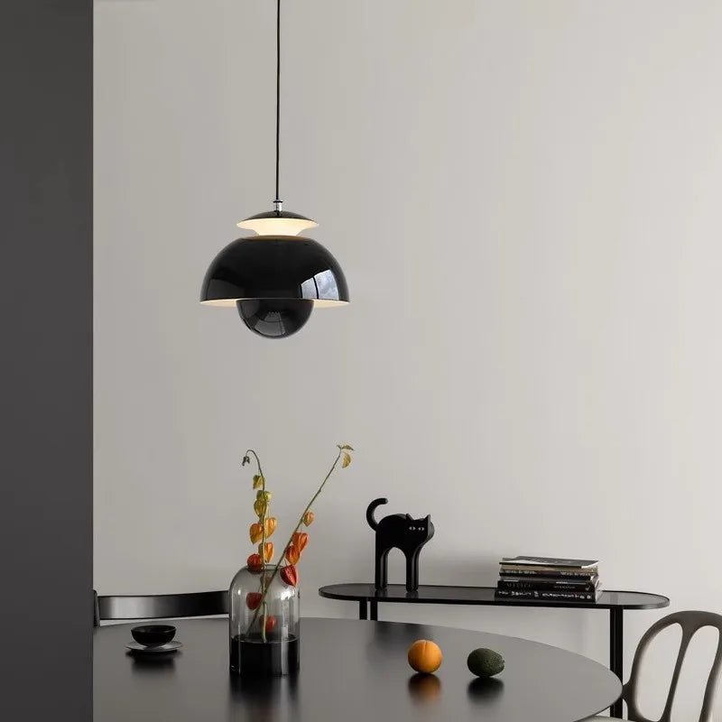 Modern Danish Nordic Designer LED Floral Pendant Light