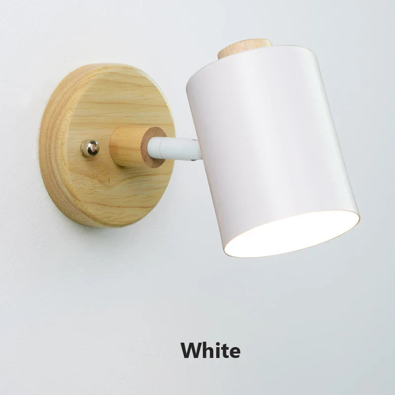 Nordic Wall Sconce Nightstand Lamp with Switch EU/UL Plug Gu10 Modern Bedroom Decor