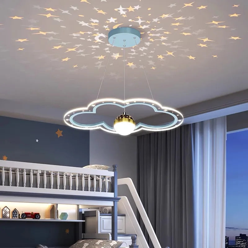Creative Modern LED Star Pendant Lights for Kids' Rooms