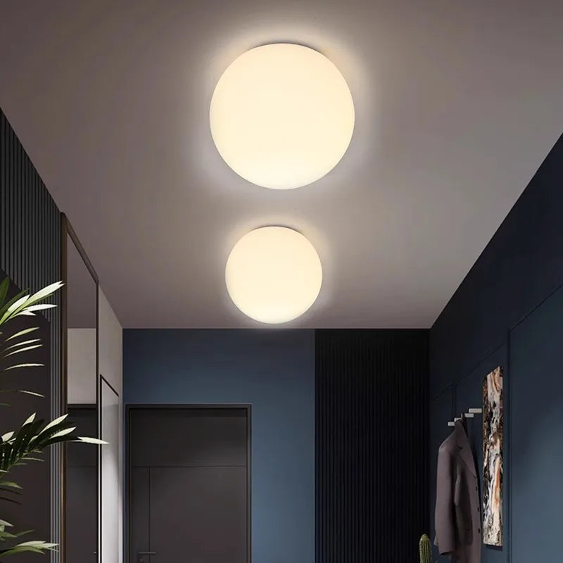 Minimalist Nordic Design Glass LED Ceiling Light