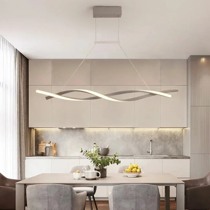Modern Dimmable Rotating LED Chandelier for Decorative Lighting