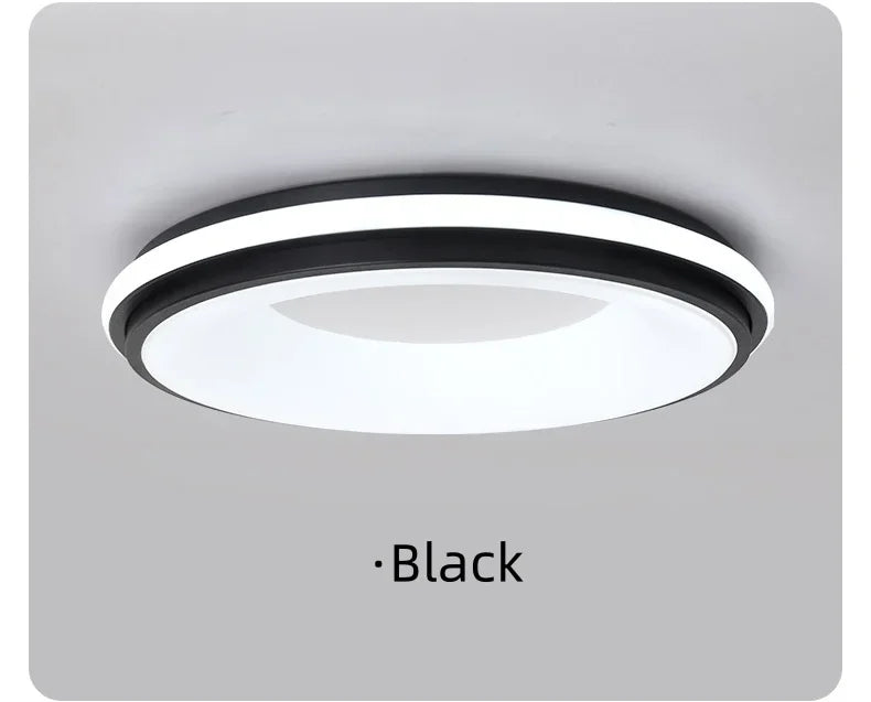 Modern Nordic LED Macaron Circular Ceiling Light for Kids Room & Living Room