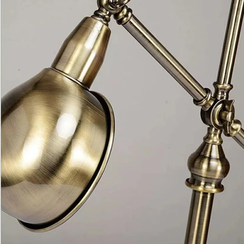Creative Retro Industrial Bronze Desk Lamp for Work