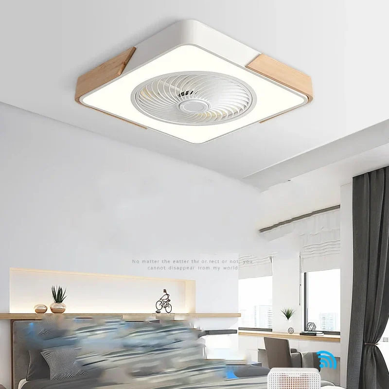 Modern Intelligent LED Ceiling Fan with Remote Control