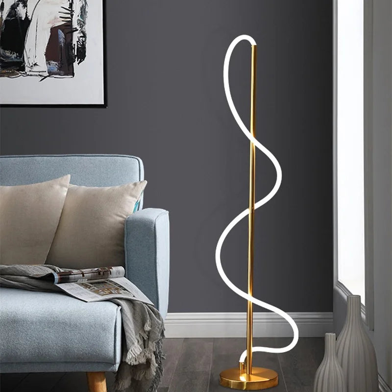 Creative Nordic Minimalist LED Floor Lamp for Modern Interiors