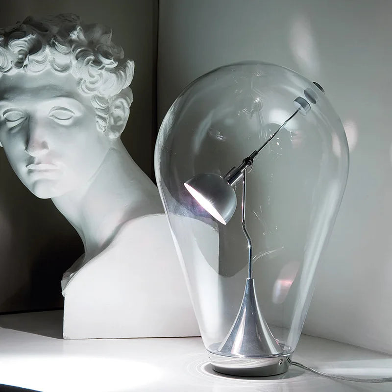 Modern Adjustable Magnetic Glass Desk Lamp