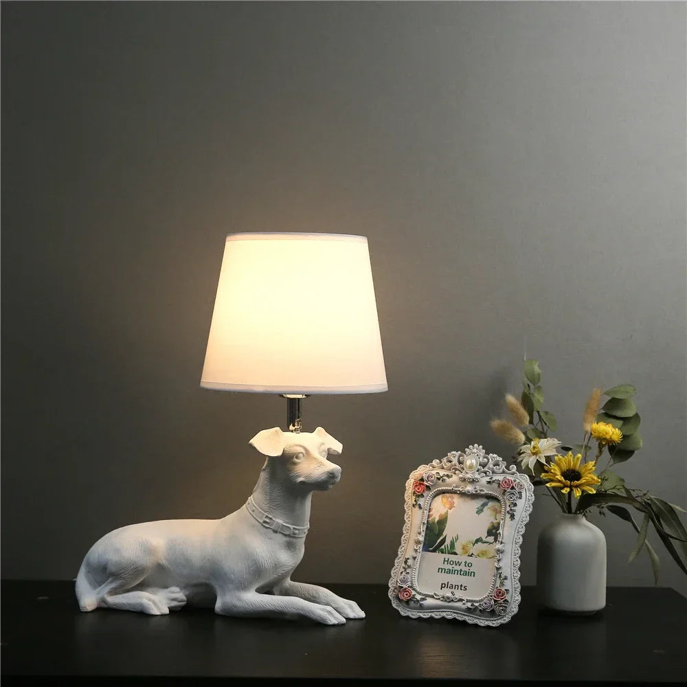 Modern Nightstand Lamp for Pets and Decorative Lighting