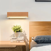 Adjustable Nordic Wooden LED Wall Lamp