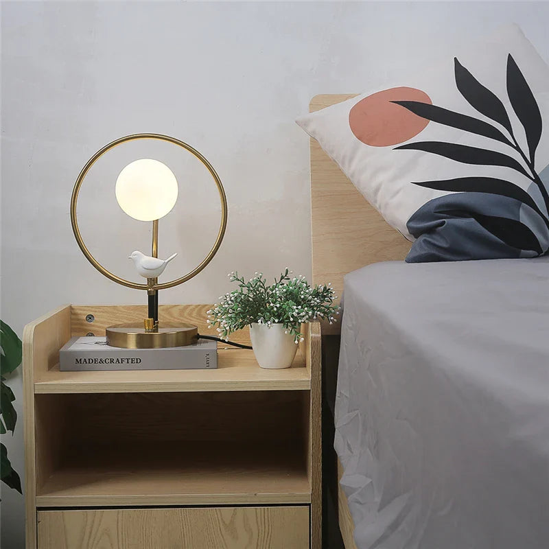 Modern Glass Nordic Decorative Lamp with Included Bulbs
