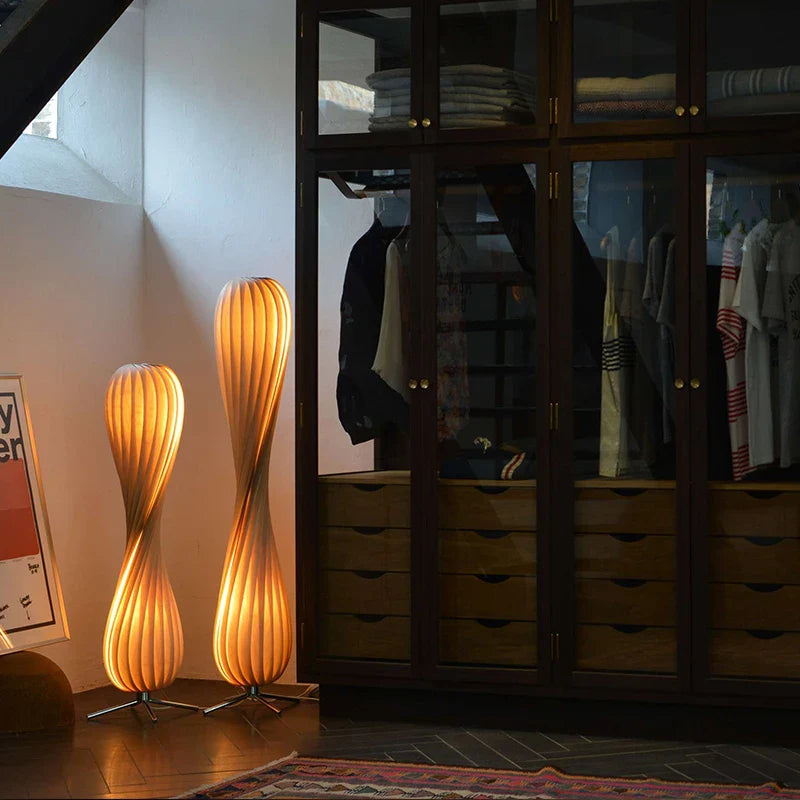 Wabi Sabi – Simple Retro Wooden Floor Lamp