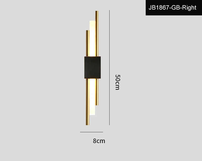 Modern LED Wall Sconce - Long Strip Design