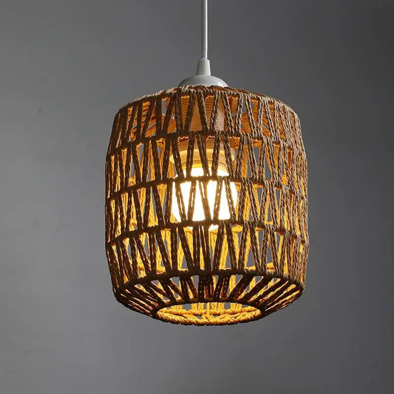 Woven Rattan Pendant Light Shade
