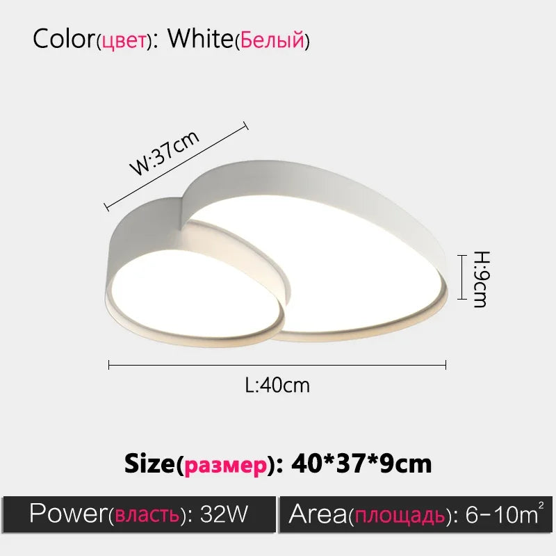 Nordic Style LED Ceiling Light for Living Room