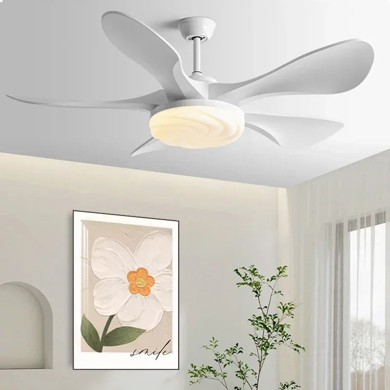 Modern Ceiling Fan with Light and Silent Strong Winds