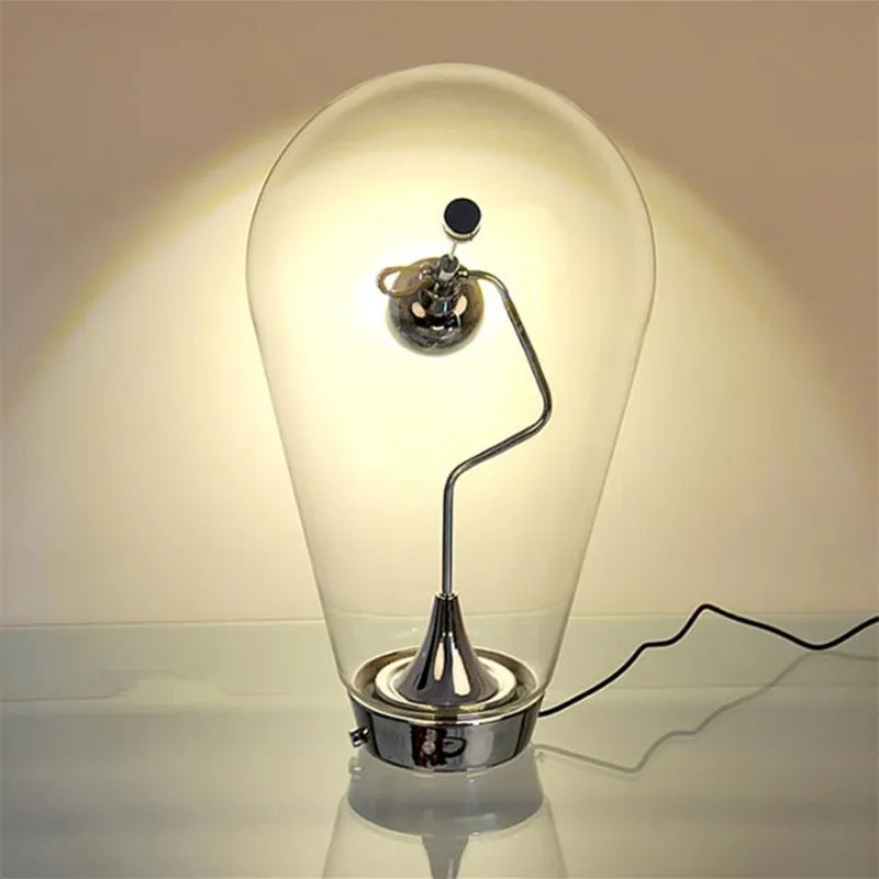 Modern Adjustable Magnetic Glass Desk Lamp