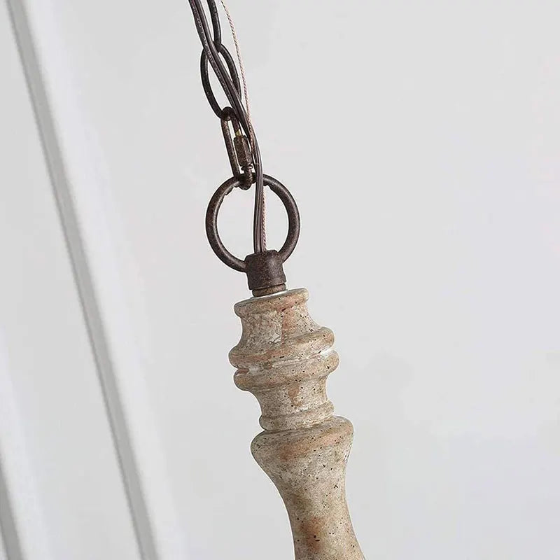 Retro American French Wooden Chandelier for Home & Restaurant