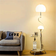 Modern Floor Lamp with Integrated Table - Creative Nordic Design