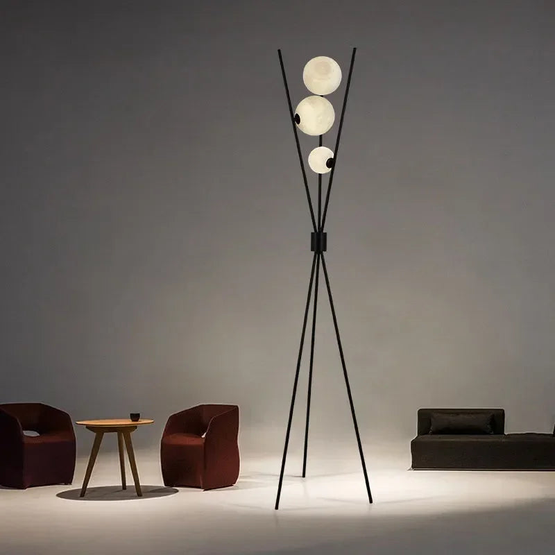 LED Moon Glass Ball Floor Lamp