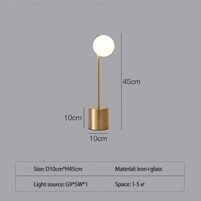 Modern Nordic Design Three-Head White Glass Floor Lamp