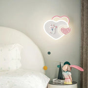 Cute Nightstand Lamp for Princess Room with Pink Bow