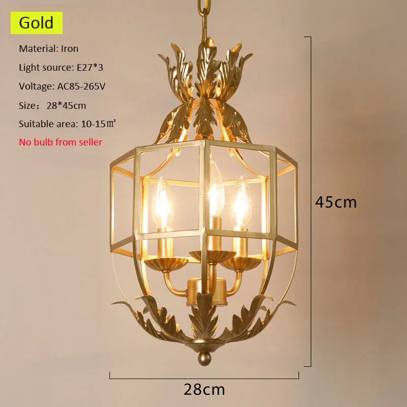Vintage Nordic Iron Loft Style Pendant Light