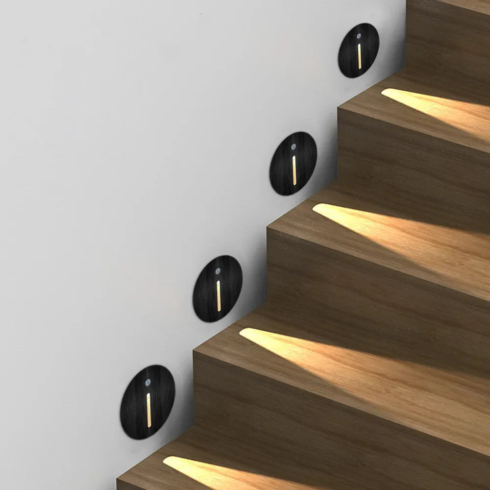 Aluminum Wall Sconce with PIR Sensor and Integrated Night Light