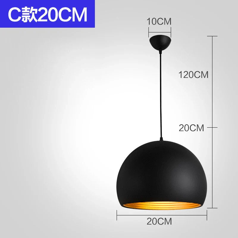 Retro Industrial LED Iron Nordic Pendant Light